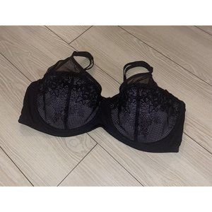 Maidenform Self Expressions SE9502 Unpadded Lace Bra Underwire Womens 40DD Black